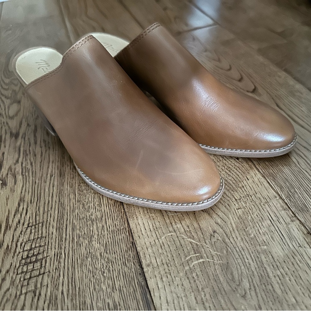 Madewell heeled leather mules